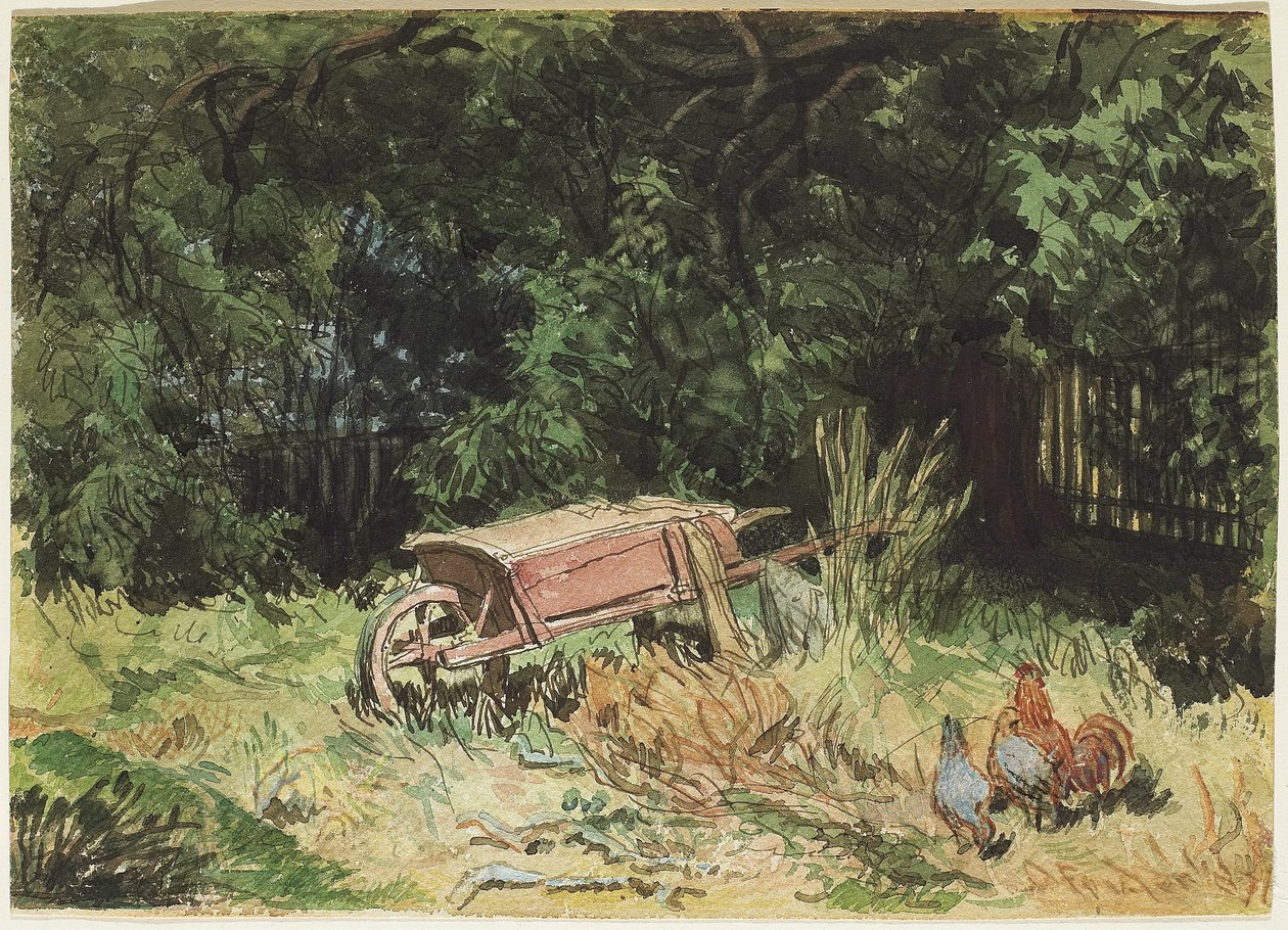 El Arabası, 1871 (kağıt üzerinde wc) by Daniel Fowler