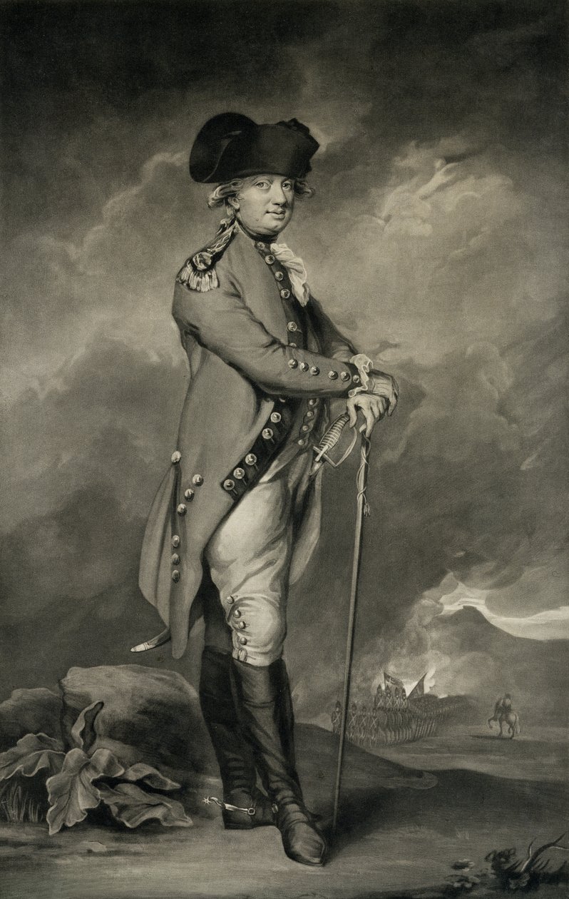 General Cornwallis (1738-1805) John Jones (c.1745-97) tarafından 6 Mart 1793 (mezzotint) tarafından oyulmuş by Daniel Gardner