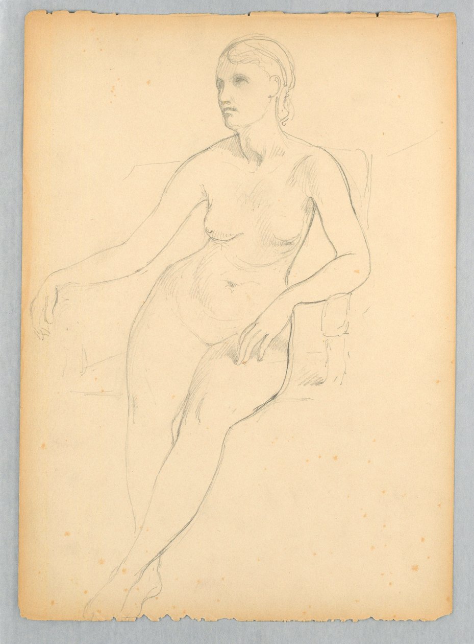 Çizim, Helen Hamersley, Oturan N, 1881 by Daniel Huntington