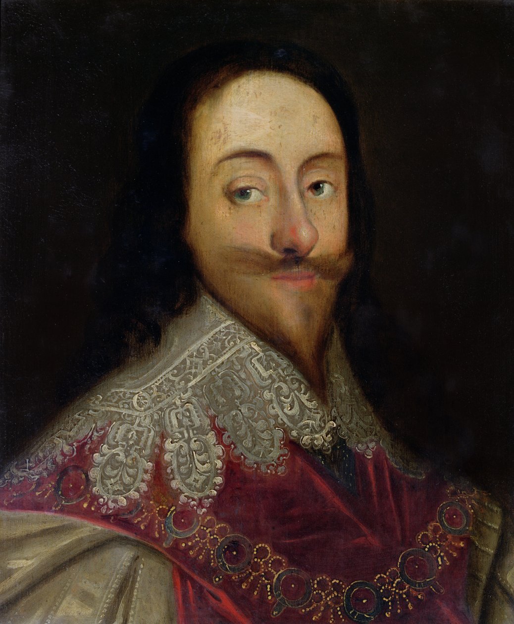 Charles I (1600-49) (panel) by Daniel Mytens