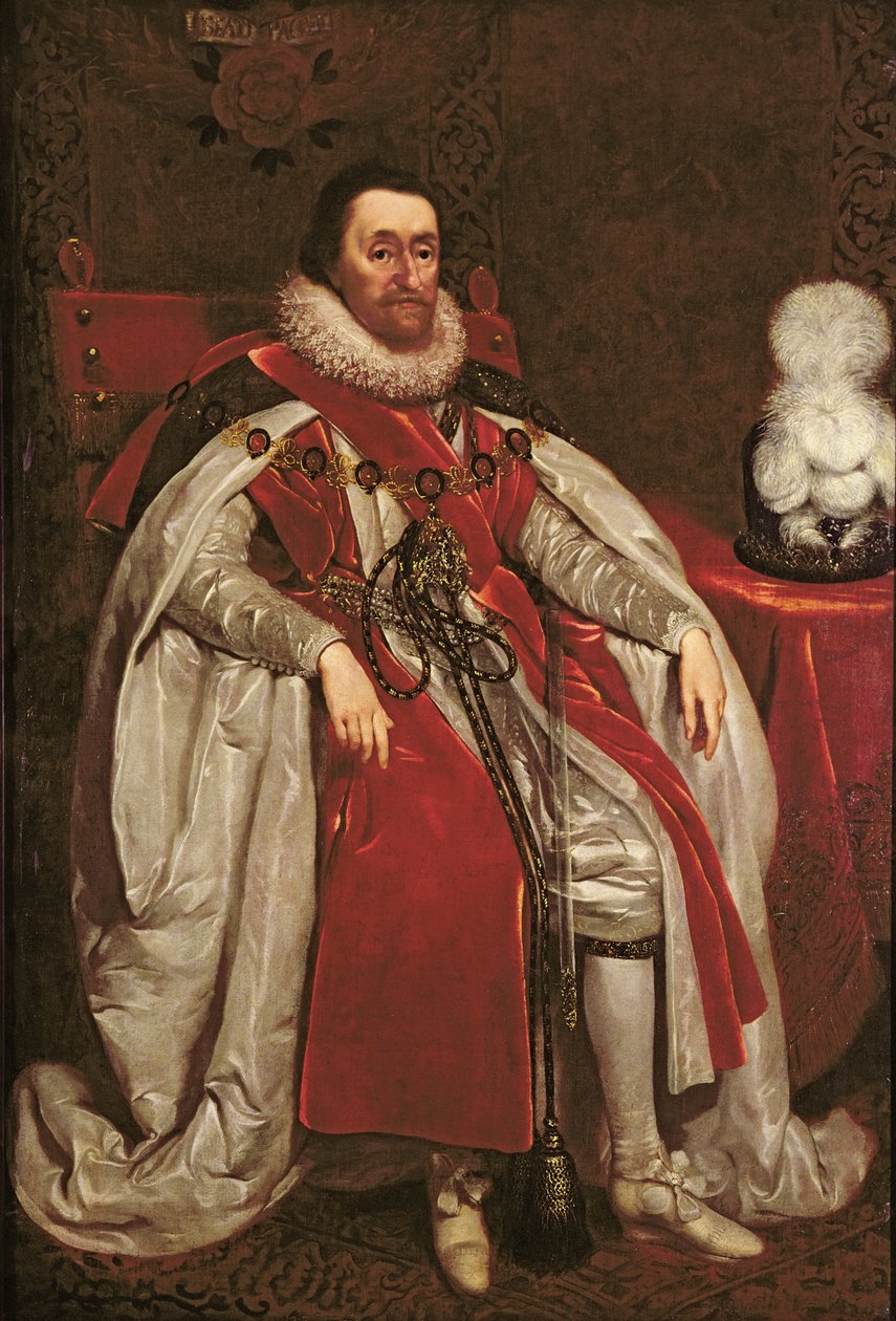 King James I of England and VI of Scotland, 1621  by Daniel Mytens