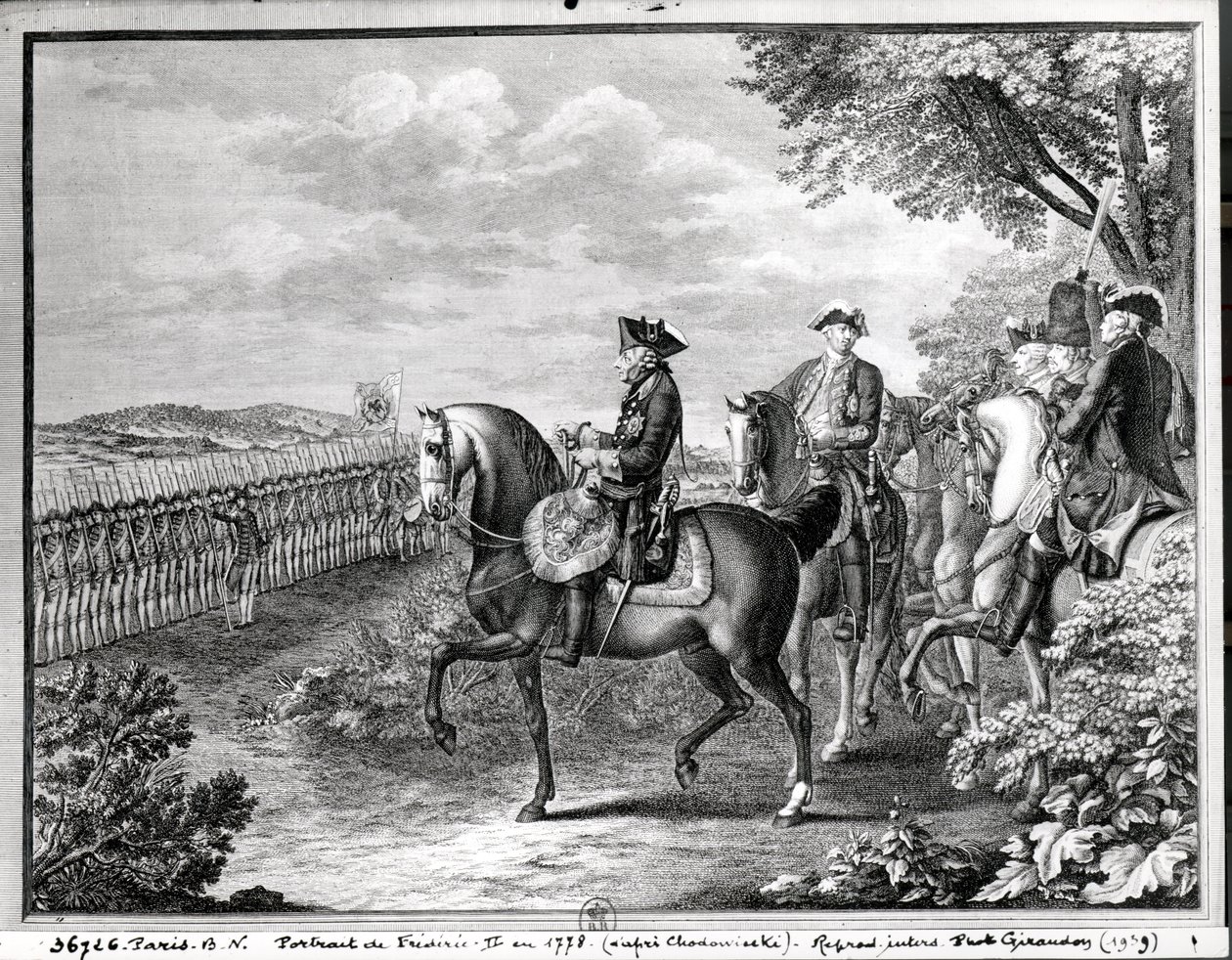 Prusya Kralı II. Frederick (1712-86) 1778