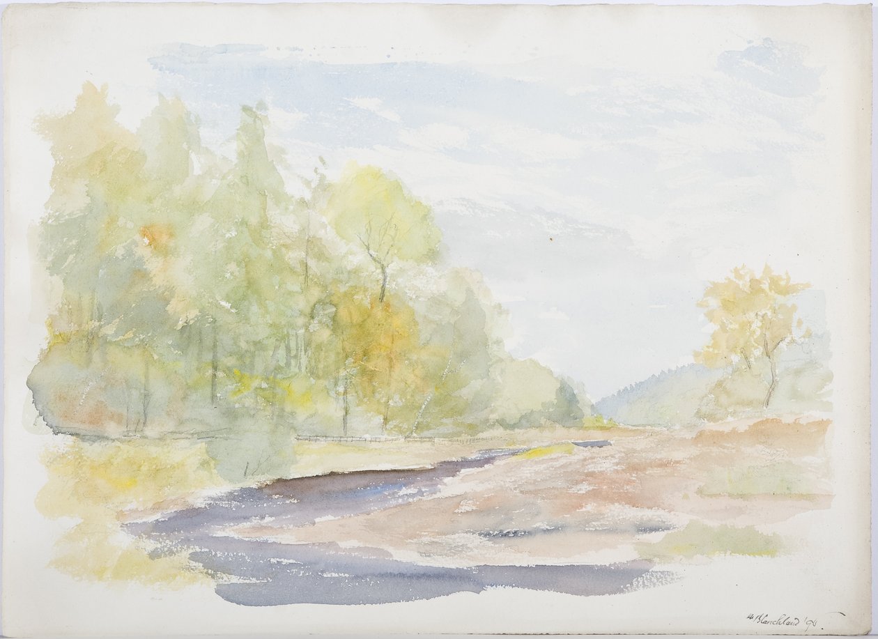 c.1916 (kağıt üzerinde kalem ve tuvalet) by Daniel Oliver