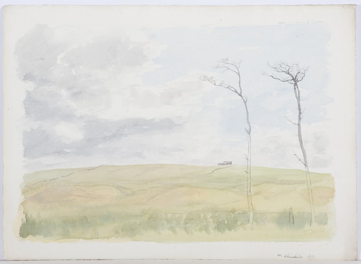 c.1916 (kağıt üzerinde kalem ve tuvalet) by Daniel Oliver