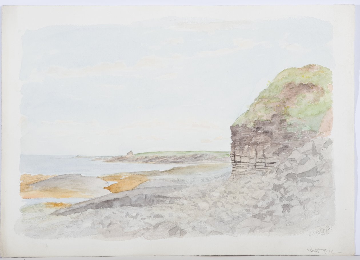 c.1916 (kağıt üzerinde kalem ve tuvalet) by Daniel Oliver
