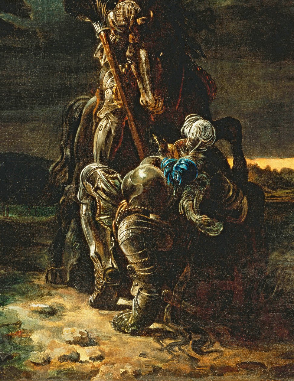 Ve Koştukları İlk Kariyerde, Elfin Şövalyesi At ve Adam Düştü
