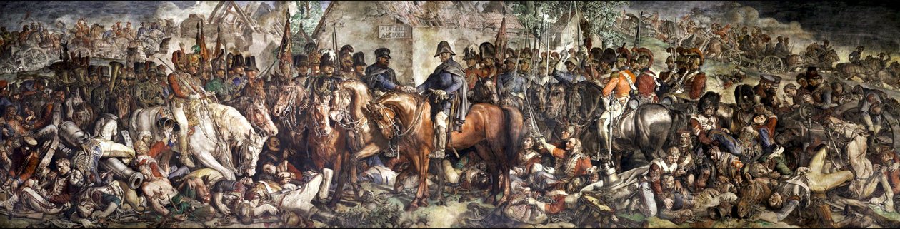Waterloo savaşından sonra Wellington ve Blucher'ın buluşması by Daniel (1806 70) Maclise