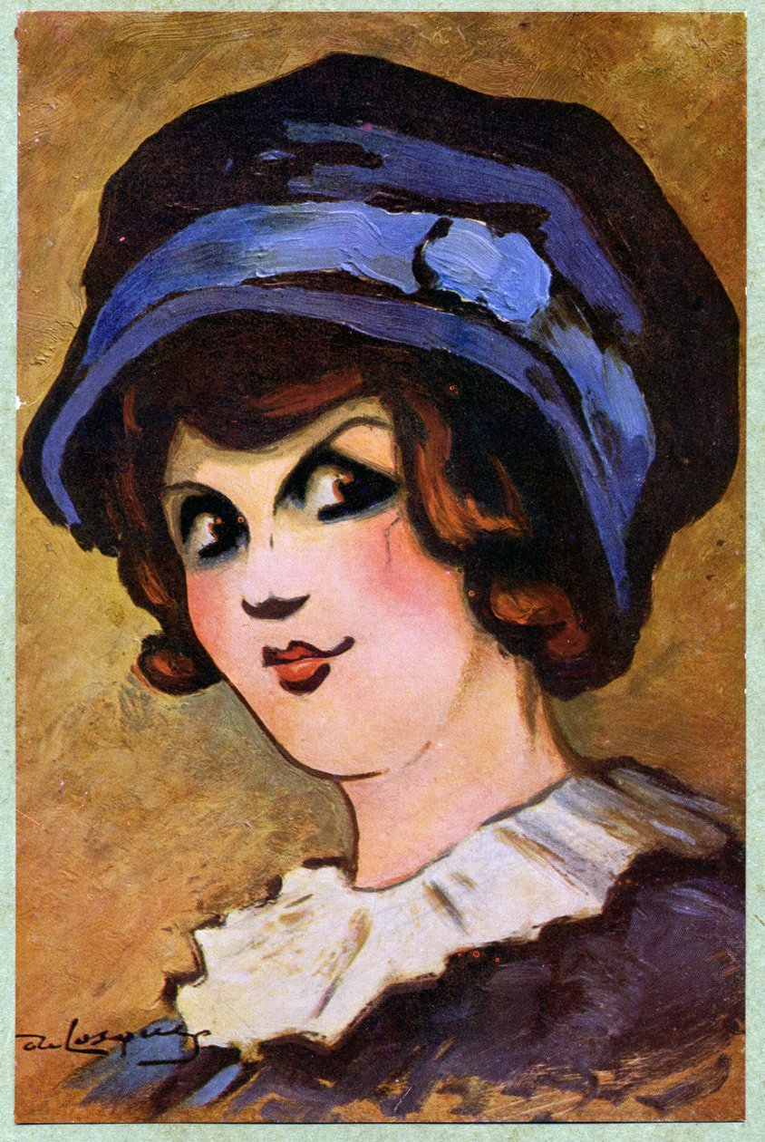 Edebiyat. Tiyatro. Fransız aktris Eve Lavalliere. Çizim Daniel de Losques in: Je Sais Tout (dergi), Fransa, Ekim 2019 by Daniel (1880 1915) de Losques