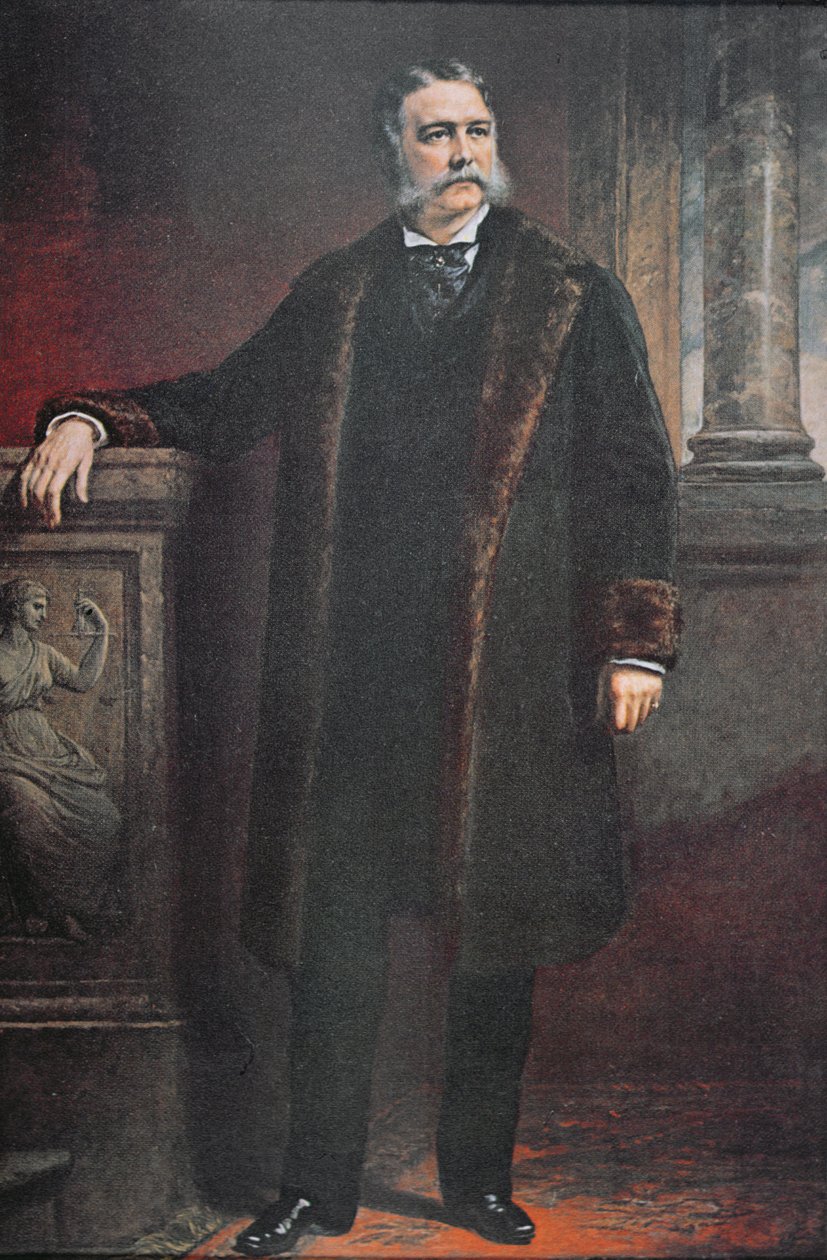 Başkan Chester A. Arthur (renkli taş) by Daniel (after) Huntington