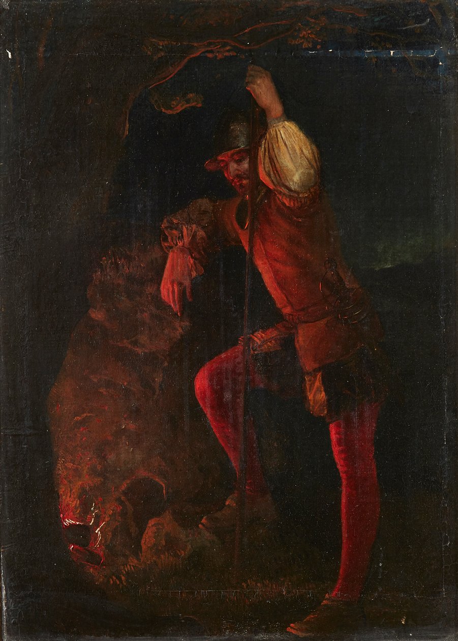 Dinlenme Anı (gemide yağ) by Daniel (follower of) Maclise