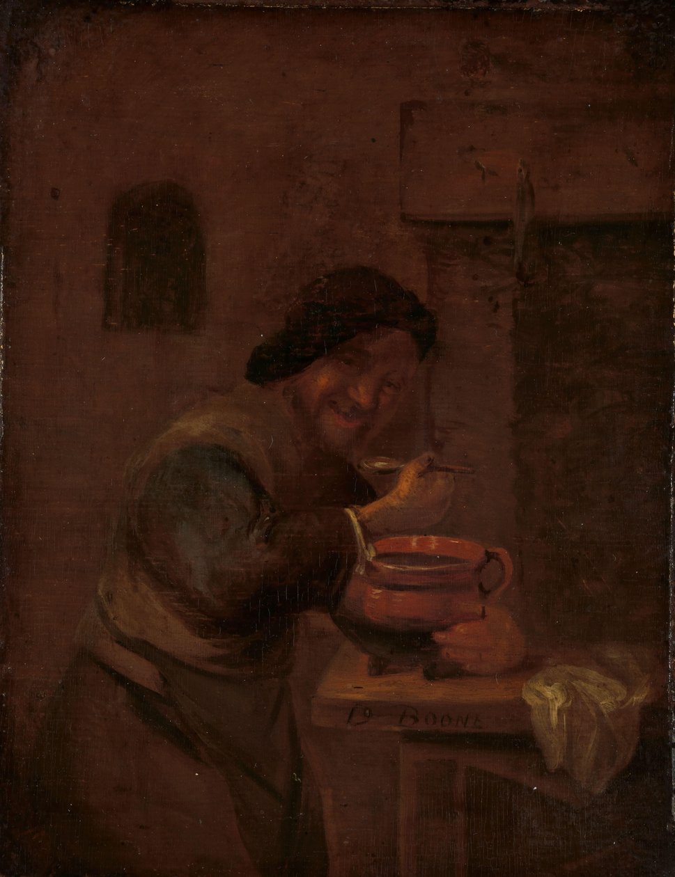Toprak Tencereden Yemek Yiyen Adam by Daniel Boone
