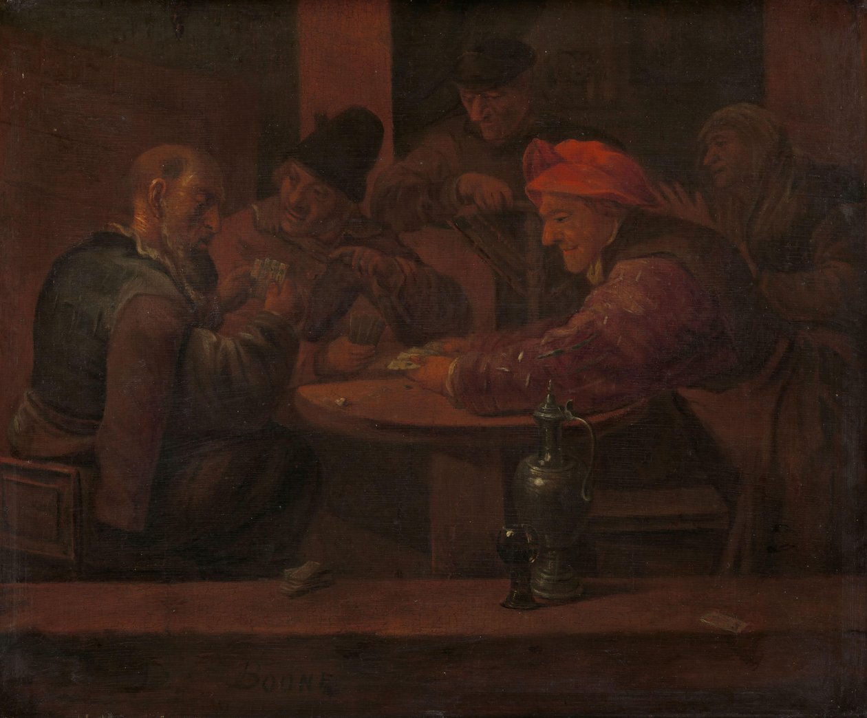 Bir Tavernada Kağıt Oynayan Adamlar by Daniel Boone