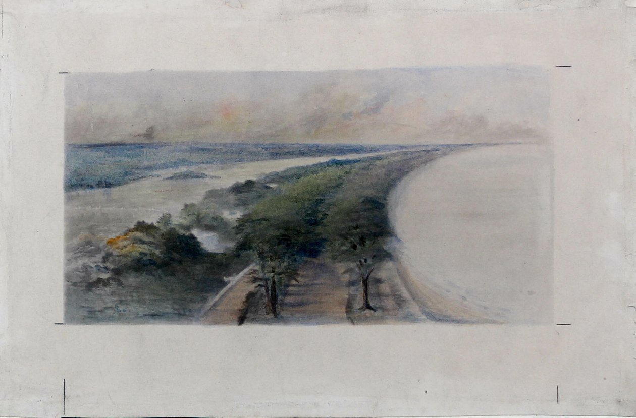 South Shore Park, Chicago, Illinois, Tasarım Kroki, c. 1896. by Daniel Burnham
