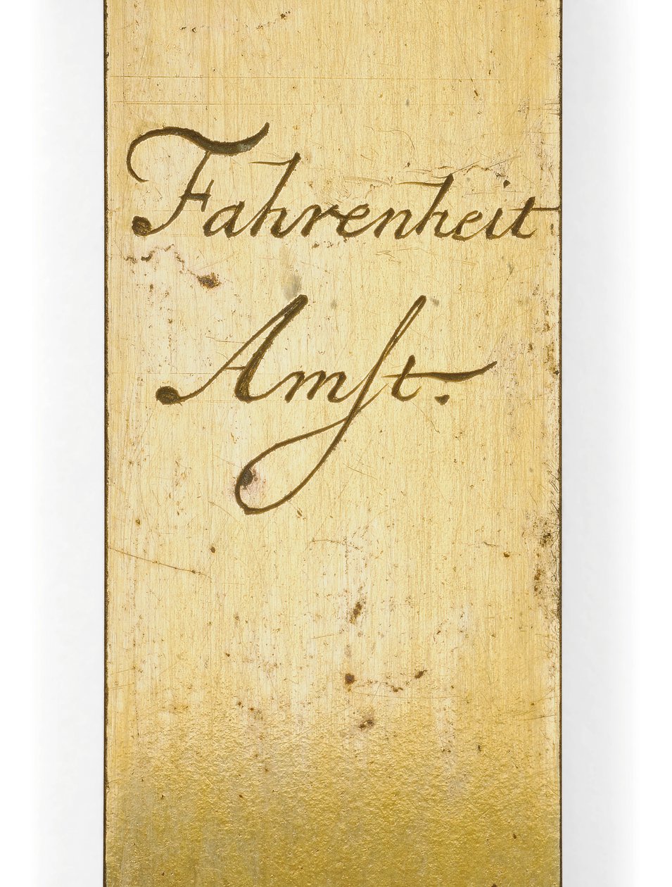 İmzalı termometre ölçeği by Daniel Gabriel Fahrenheit