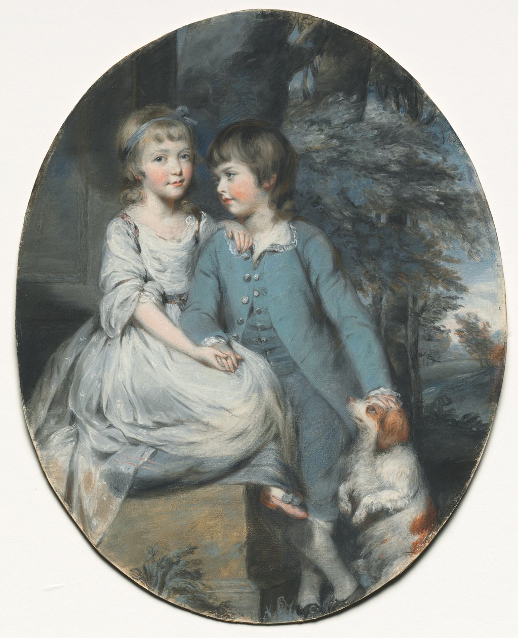 Cropley Ashley-Cooper Daha Sonra Kızkardeşi ile Shaftesbury 6. Kontu..., c. 1776. by Daniel Gardner