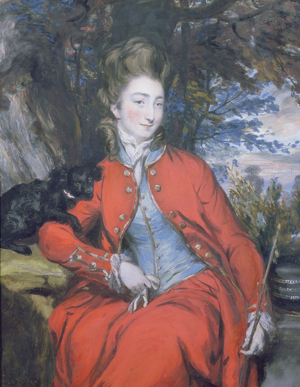 Elizabeth (1755-1806) Lady Bridgeman (pastel) (çift için bkz. 239433) by Daniel Gardner