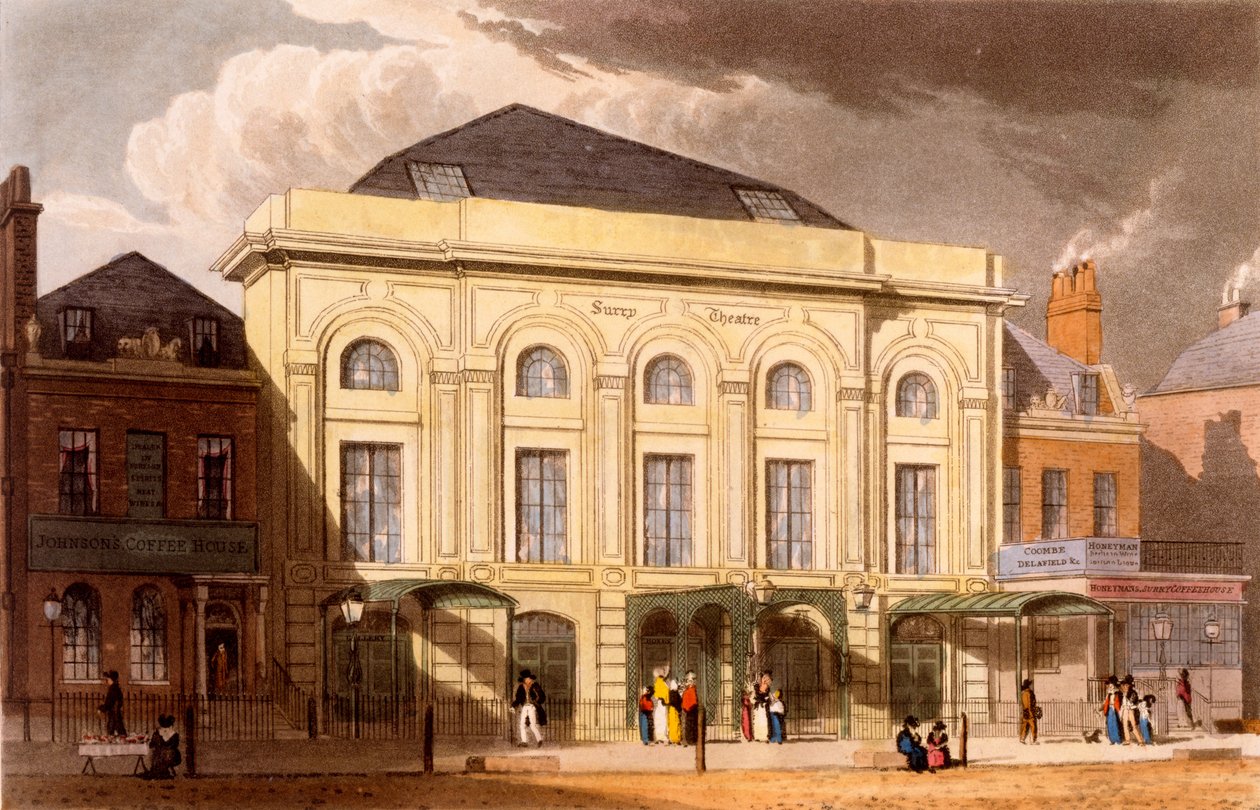 Surrey Tiyatrosu, Londra, 1826 by Daniel Havell