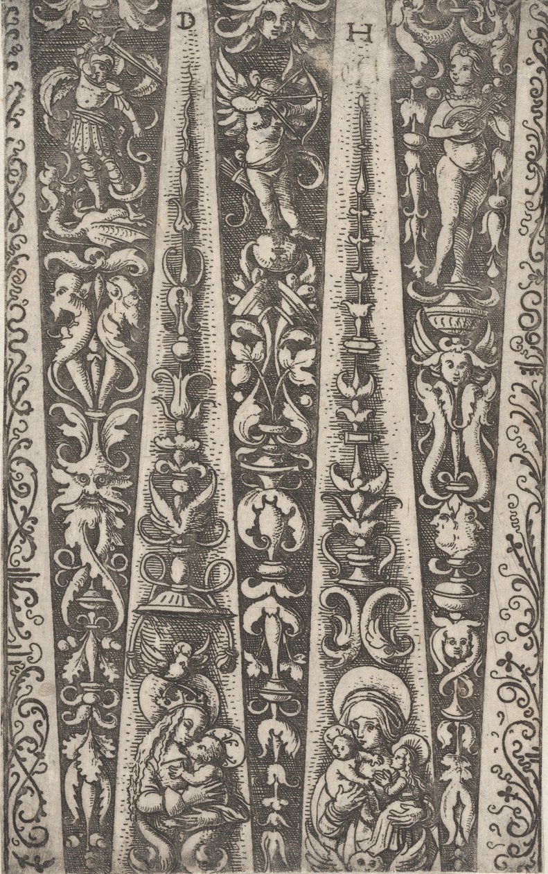 Yivli Zırh Kanalları için Tasarım, yakl. 1515. by Daniel Hopfer