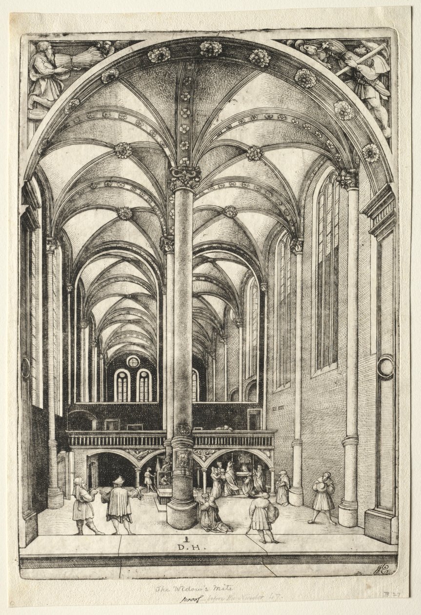 Augsburg'daki St. Catherines kilisesinin iç kısmında görüntüleyin. by Daniel Hopfer