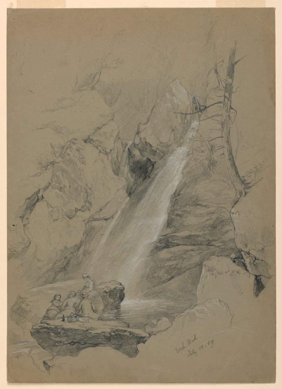 Bash-Bish Şelalesi, Güney Egremont, Massachusetts by Daniel Huntington