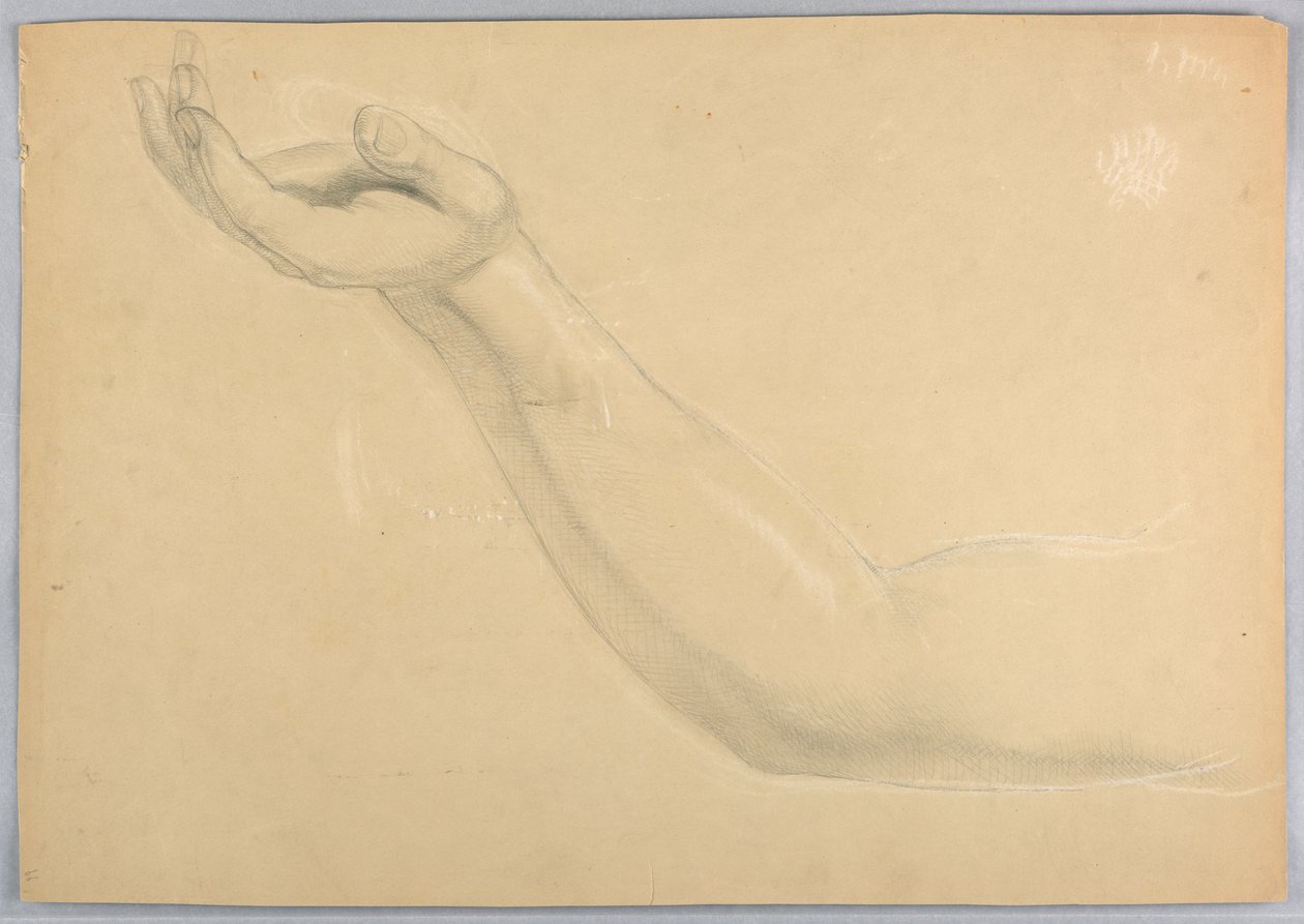 Çizim, "C "nin Kopyası için Çalışma, 1850 by Daniel Huntington