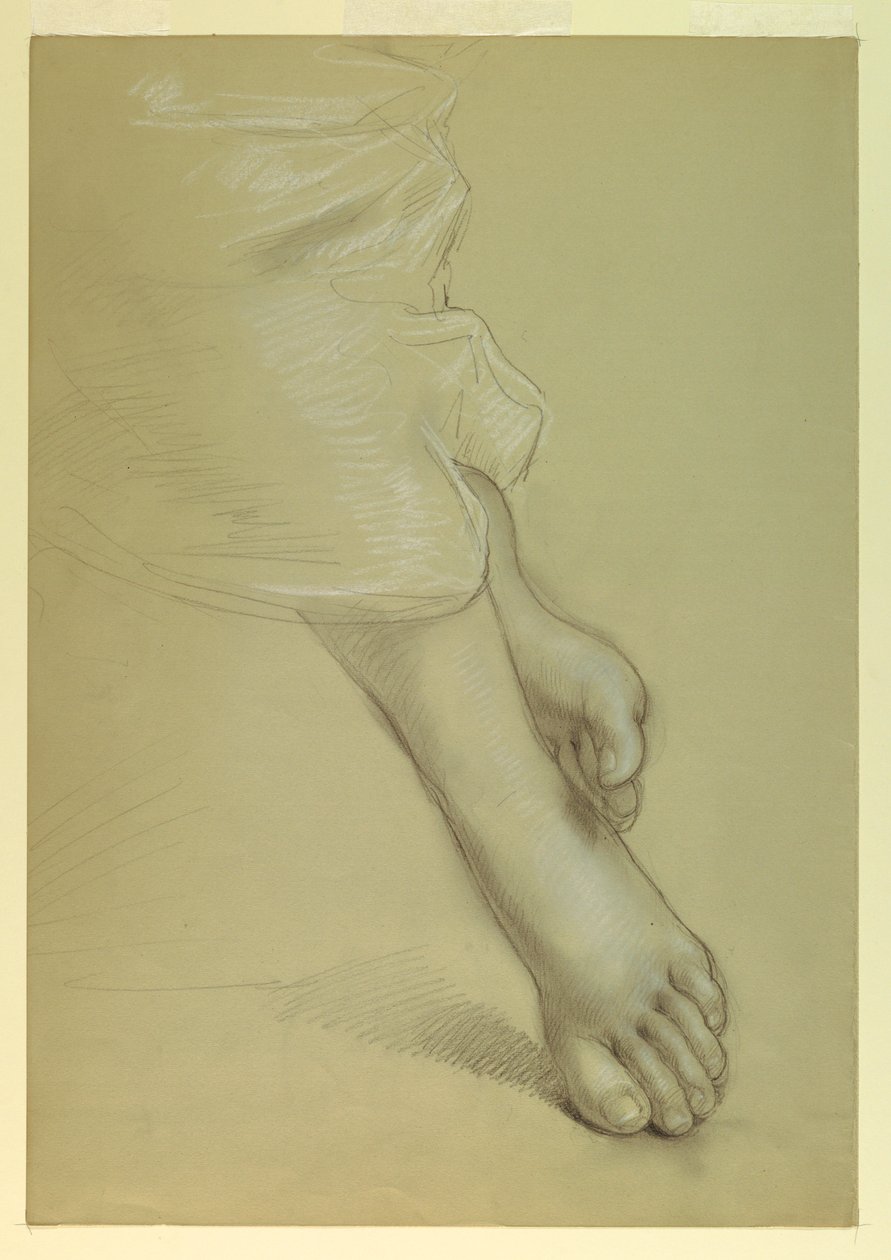 Çizim, "Adalet ve Pe" için çalışma, 1878 by Daniel Huntington