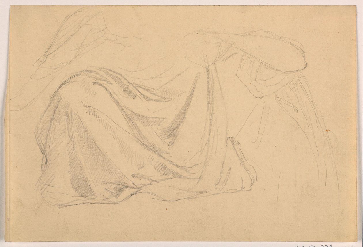 Çizim, "Adalet ve Barış" için Çalışma, Perdelik, 1878-86 by Daniel Huntington