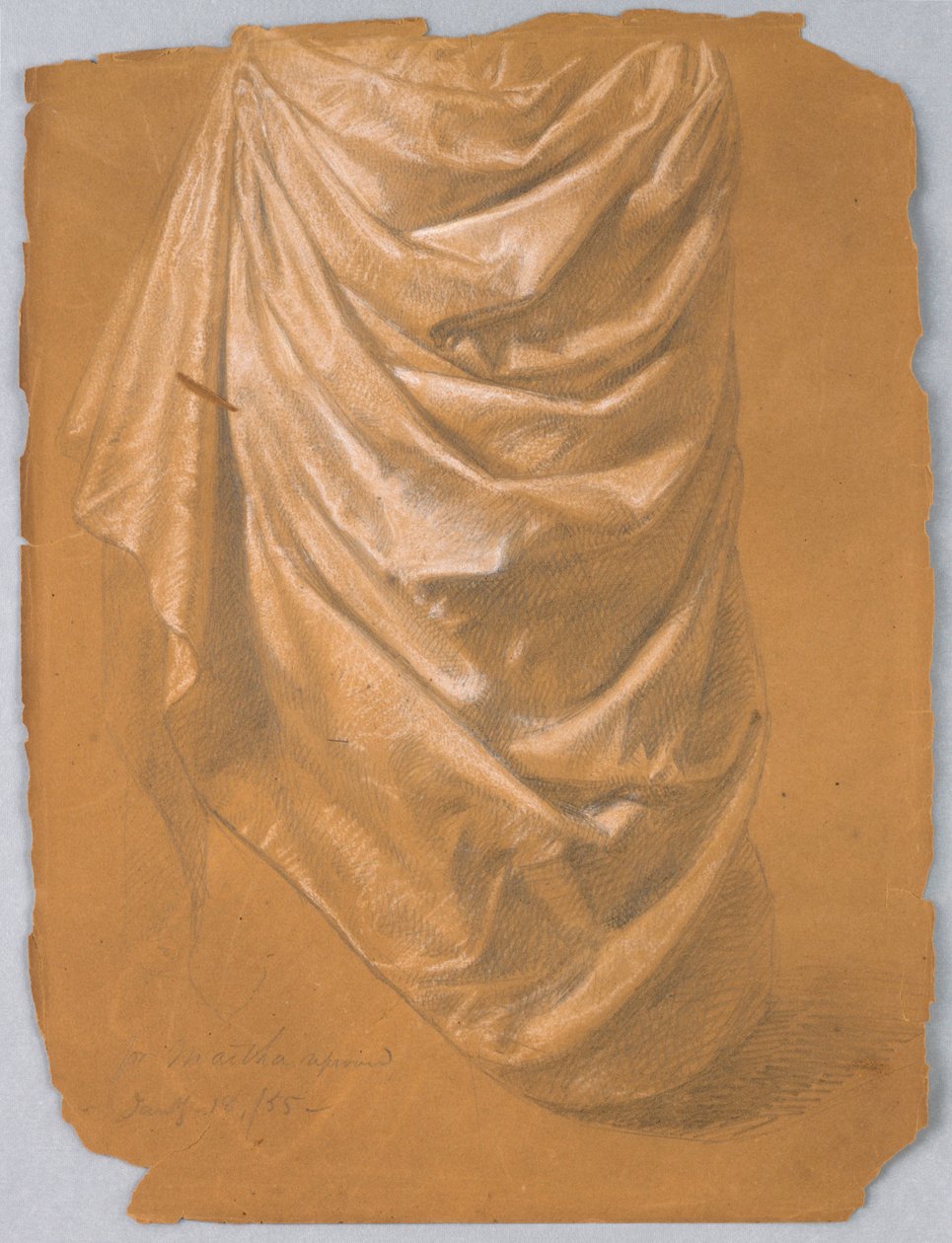 Çizim, "Martha Reprove" için çalışma, 18 Ocak 1857 by Daniel Huntington