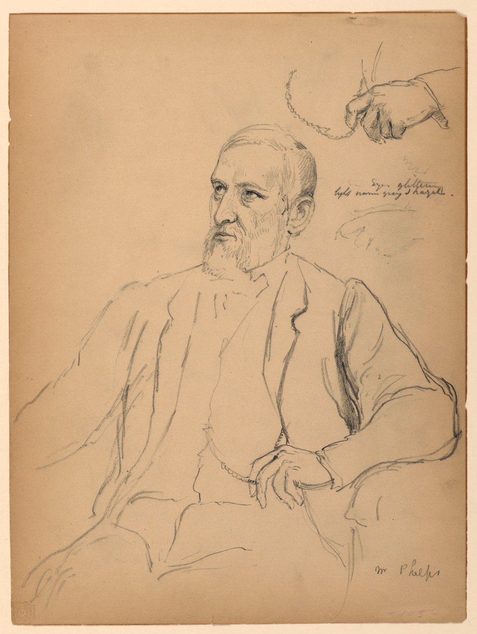 John Jay Phelps Oturmuş, Ayrı El ve Zincir Çalışması by Daniel Huntington
