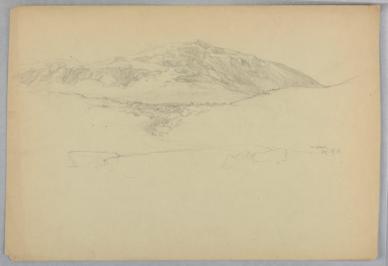 Manzara Kroki, Çöl Dağı, Maine by Daniel Huntington