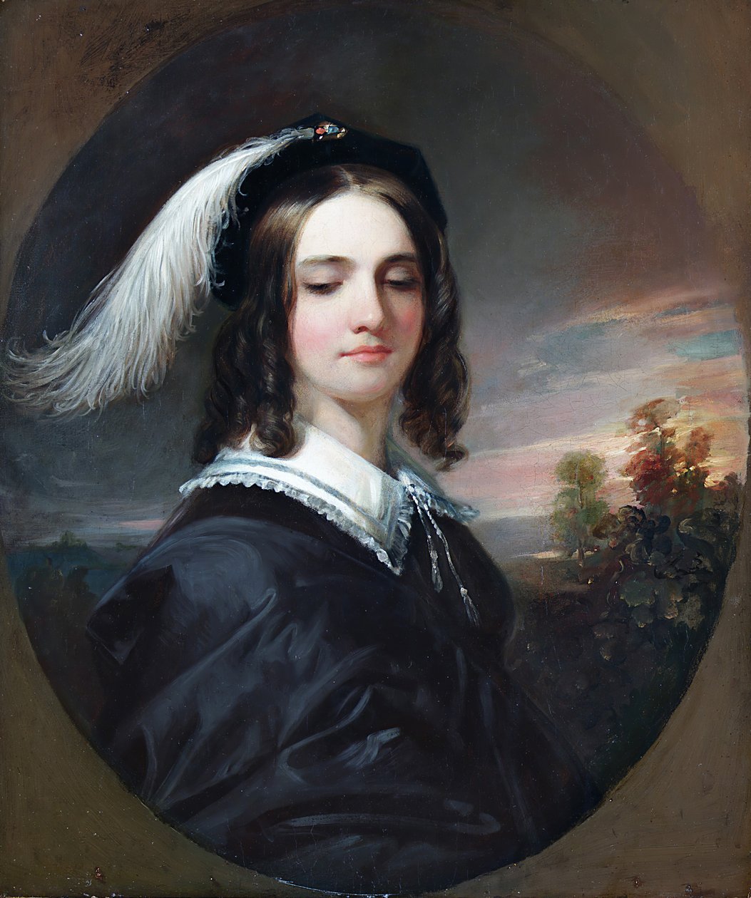 Mary Inman, 1844. by Daniel Huntington