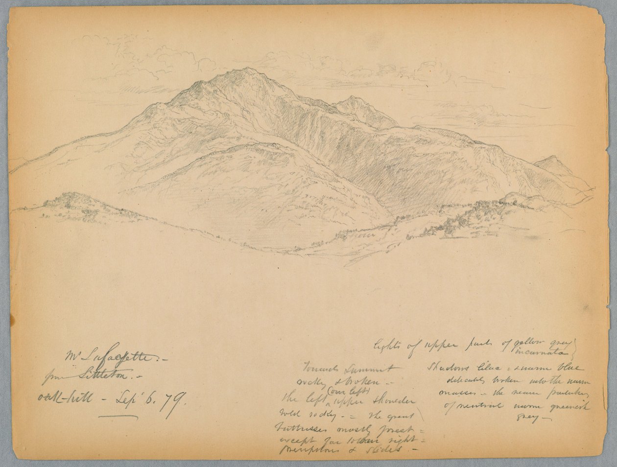 Oak Hill, Littleton, New Hampshire'dan Mt. Lafayette by Daniel Huntington
