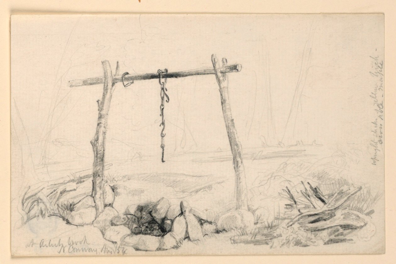 Şöminenin Dışında, Kuzey Conway, New Hampshire by Daniel Huntington