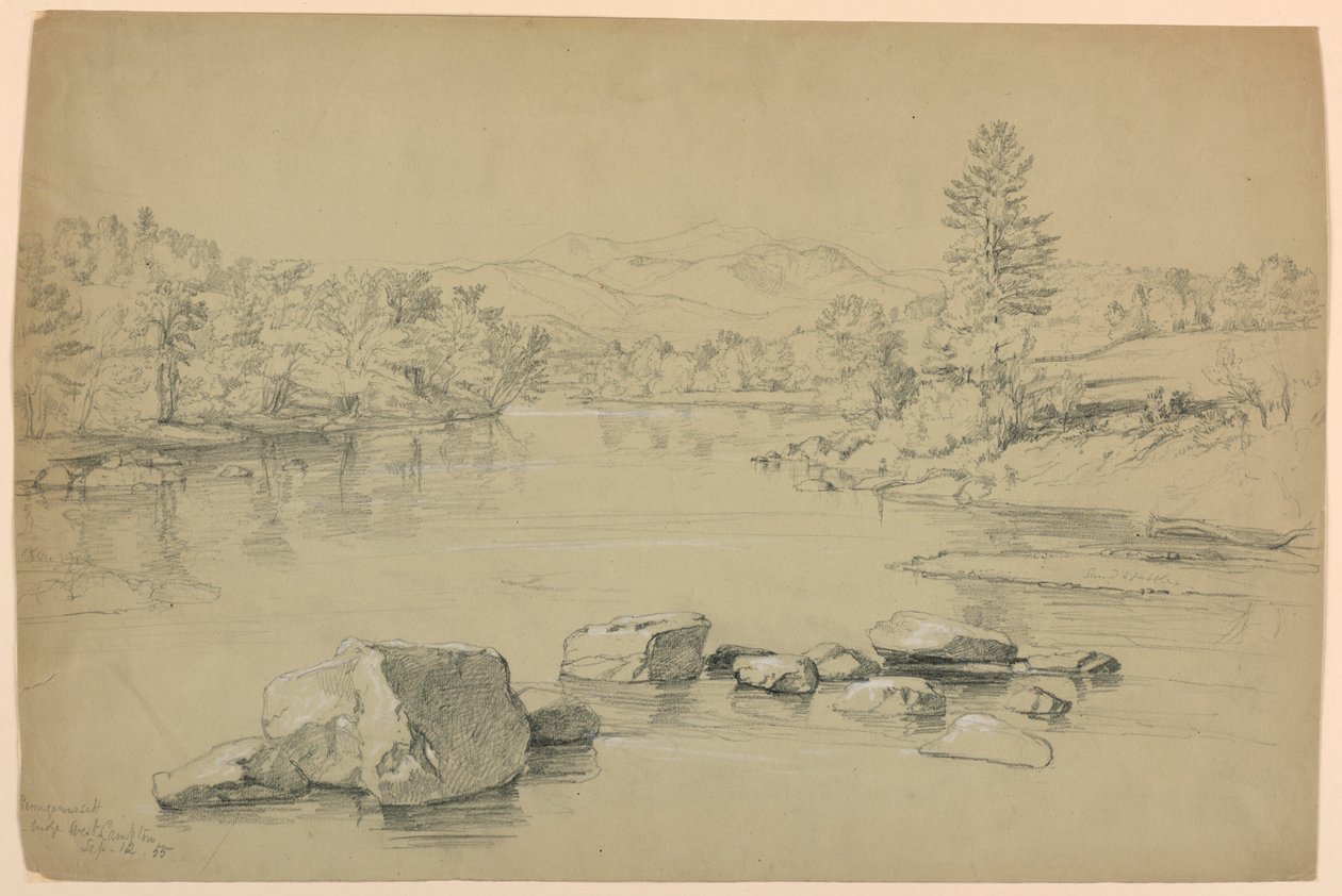Pemigewassett Köprüsü, West Campton, New Hampshire by Daniel Huntington