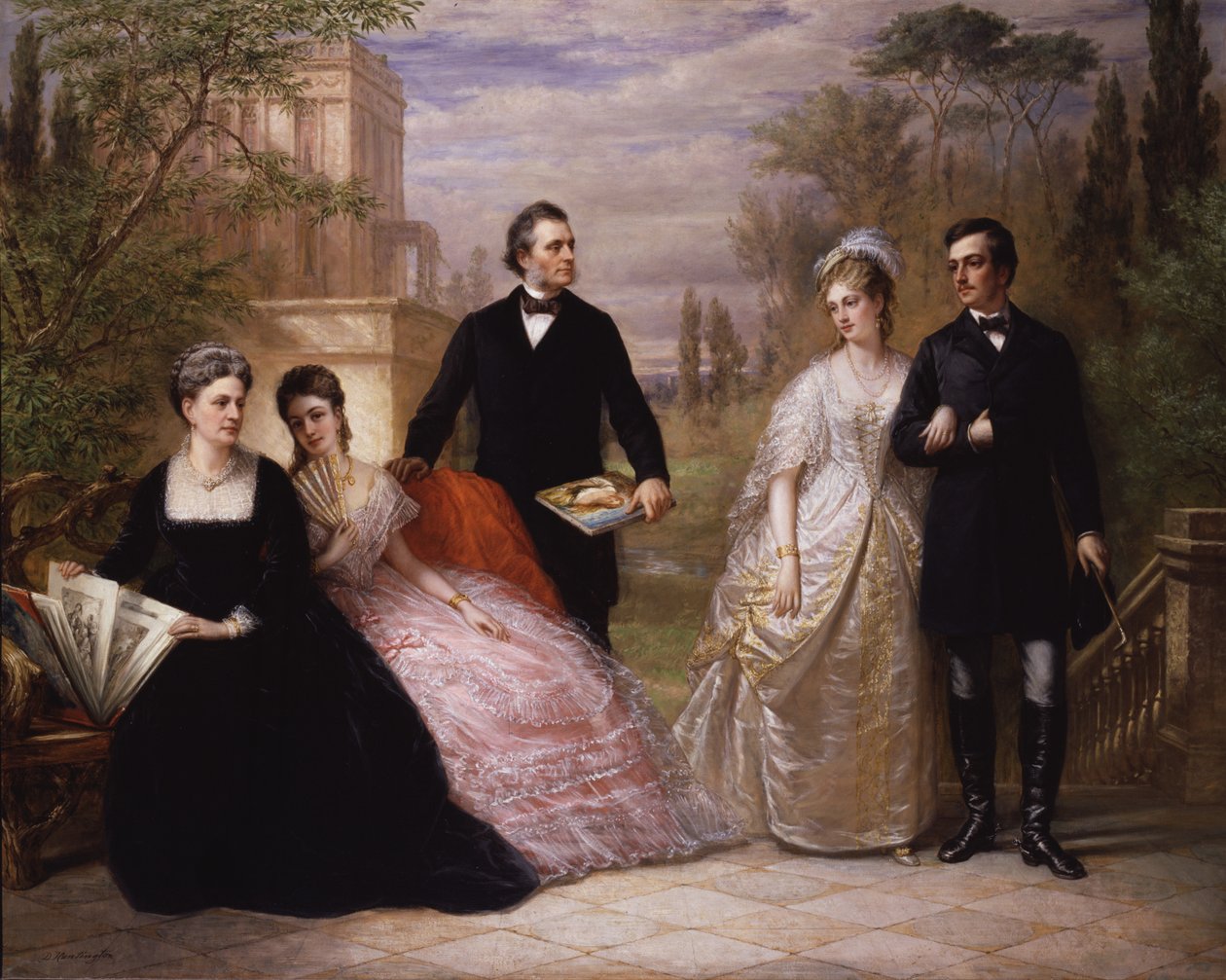 Bahçedeki Tarla Ailesi, 1869. by Daniel Huntington