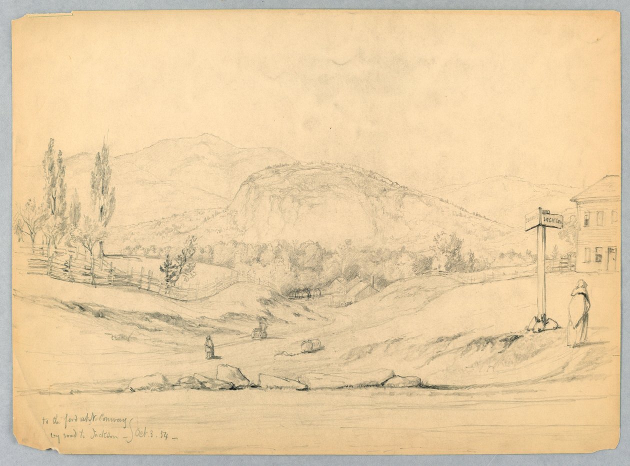 North Conway'deki Ford'a, Yoldan Jackson, New Hampshire'a by Daniel Huntington