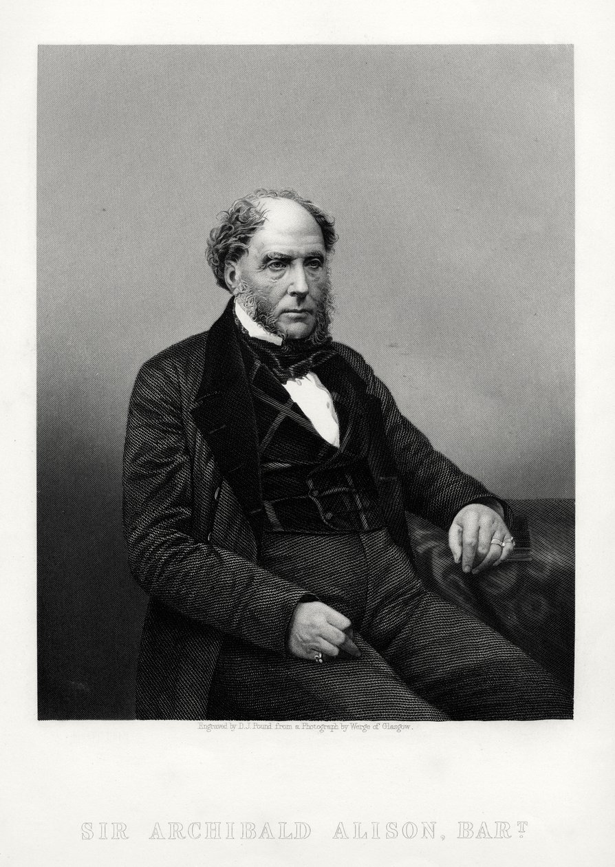Archibald Alison, İskoç didaktik ve felsefi yazar, c1880 by Daniel John Pound