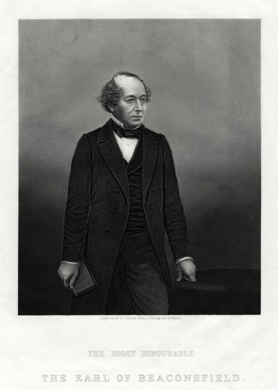 Benjamin Disraeli, Beaconsfield Kontu, Başbakan, 1880 by Daniel John Pound