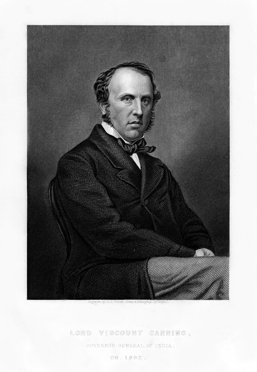 Charles John Canning, 1 Earl Canning, Hindistan Genel Valisi, 19. yüzyıl. by Daniel John Pound