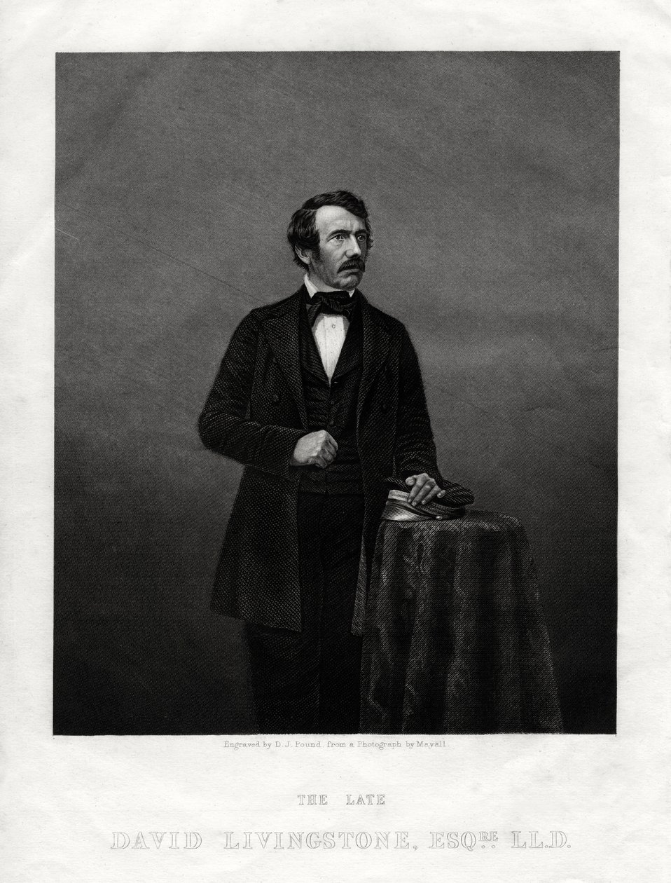 David Livingstone, İskoç misyoner ve Afrikalı kaşif, 1880 by Daniel John Pound