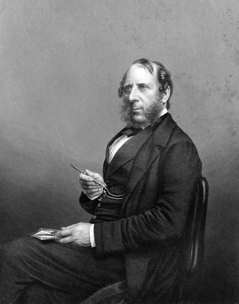 George Cruikshank 1792-1878. İngiliz karikatürist ve kitap illüstratörü, 19. yüzyılın sonlarında. by Daniel John Pound
