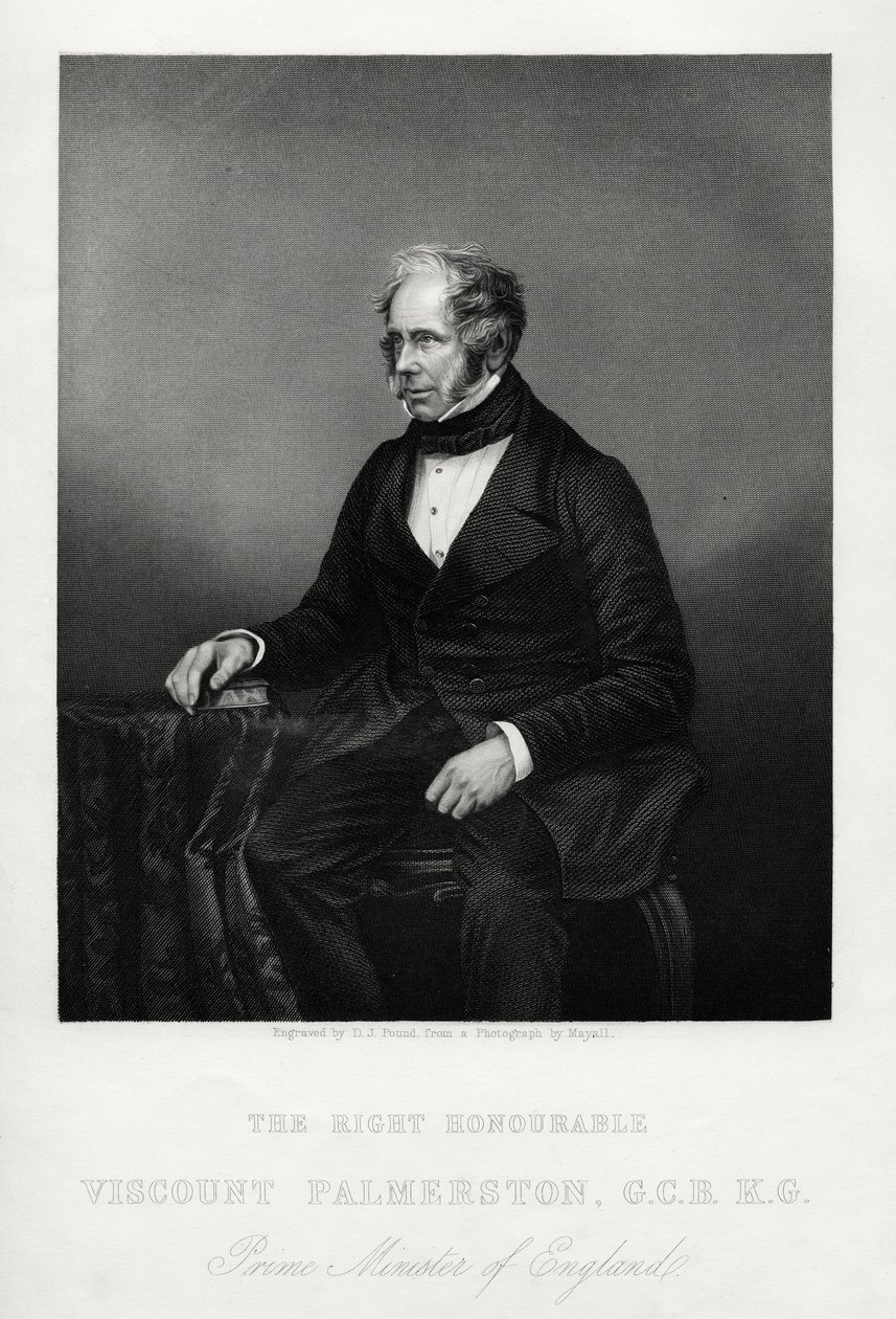 Henry John Temple, 3. Vikont Palmerston, İngiliz devlet adamı, c1880 by Daniel John Pound