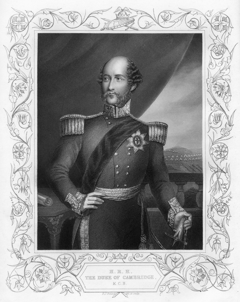 Prens George 1819-1904, Cambridge Dükü, 1857. by Daniel John Pound