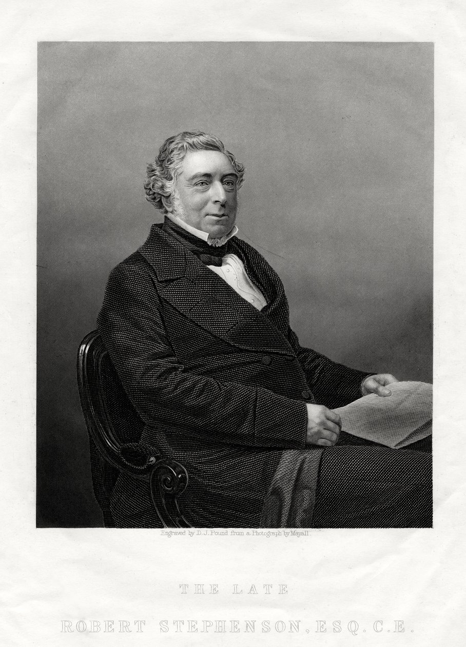 Robert Stephenson, İngiliz inşaat mühendisi, 1880 by Daniel John Pound