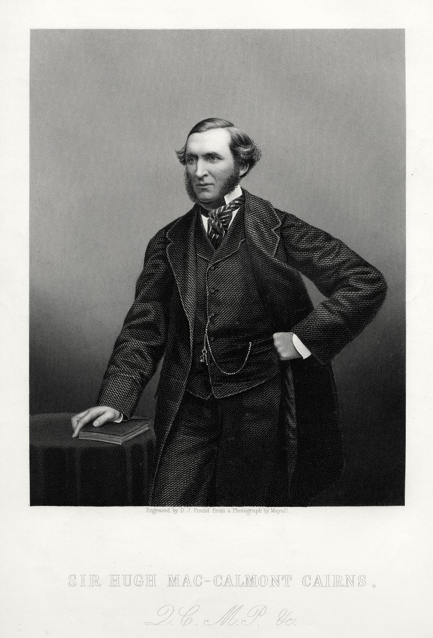 Sir Hugh Mac-Calmont Cairns, İngiliz devlet adamı, c1880 by Daniel John Pound