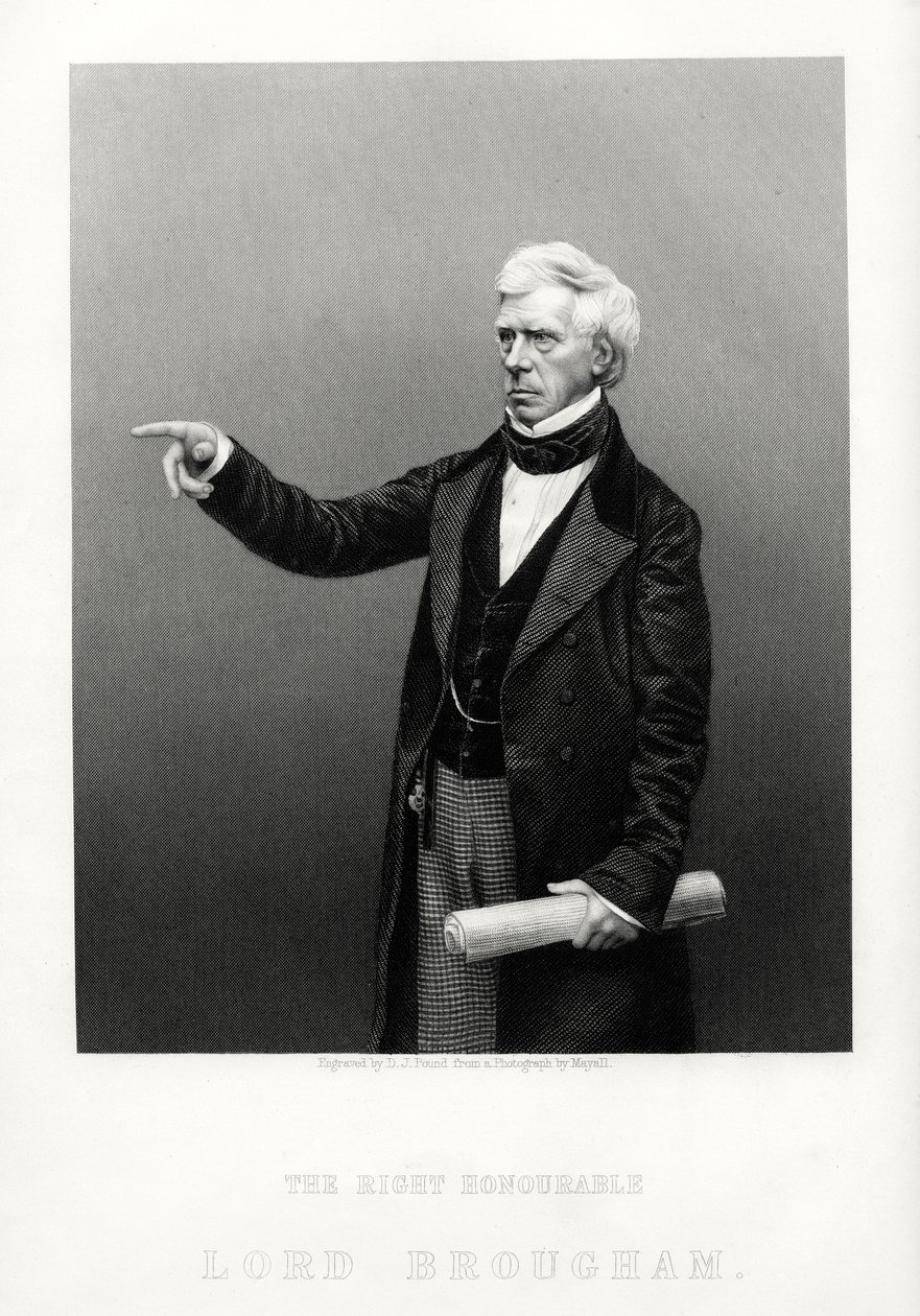 Çok Saygıdeğer Henry Brougham, Büyük Britanya Lord Yüksek Şansölyesi, c1880 by Daniel John Pound