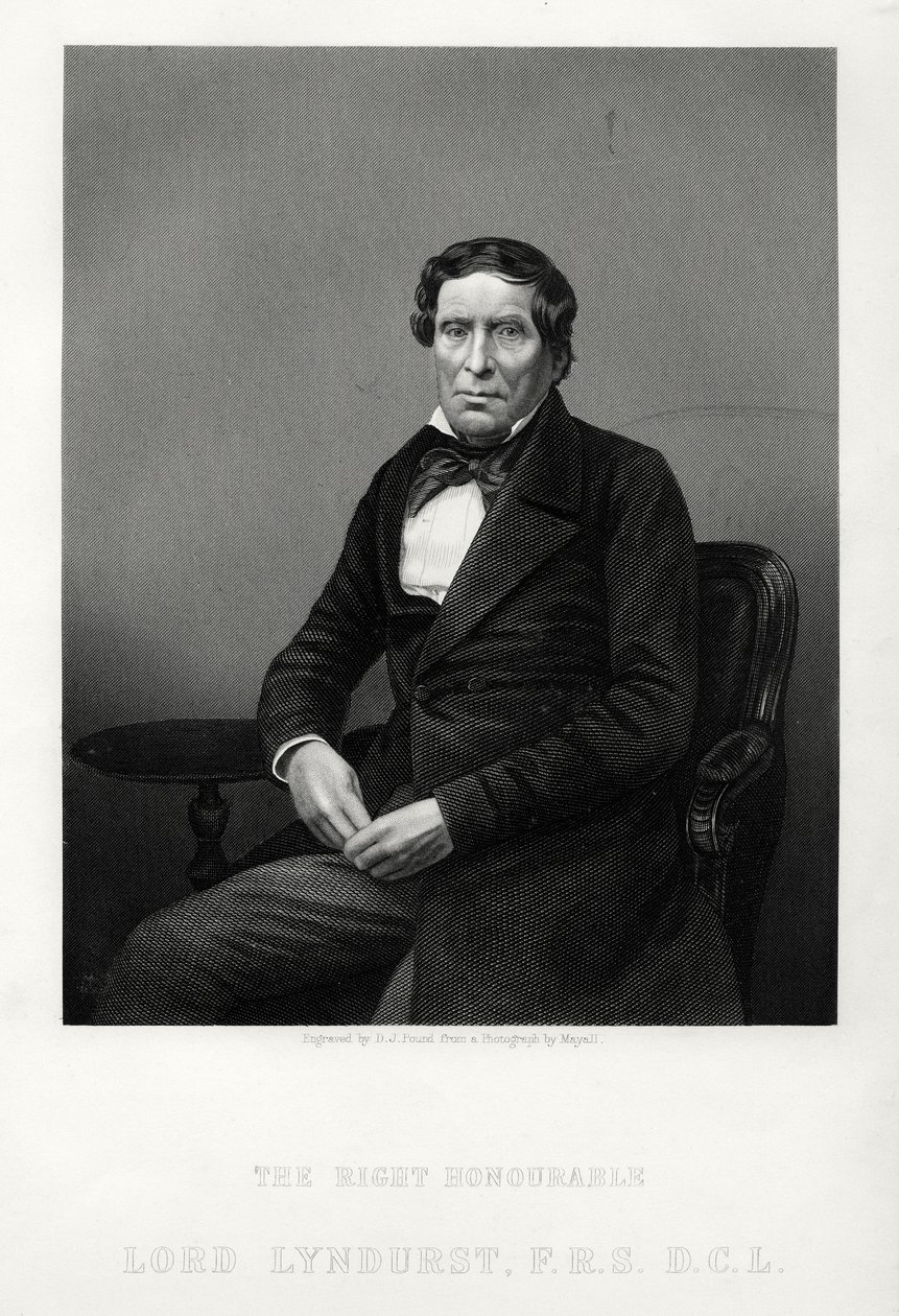 Çok Saygıdeğer John Singleton Copley, Lord Chancellor ve politikacı, c1880 by Daniel John Pound
