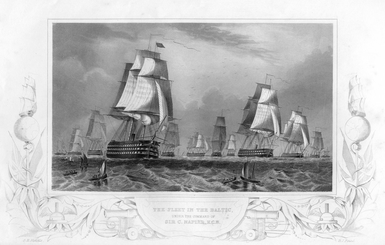 Sir Charles Napier komutasındaki Baltık filosu, 1857. by Daniel John Pound
