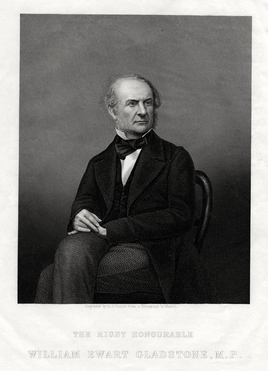 William Ewart Gladstone Milletvekili, Britanya Liberal Başbakanı, 1880. by Daniel John Pound