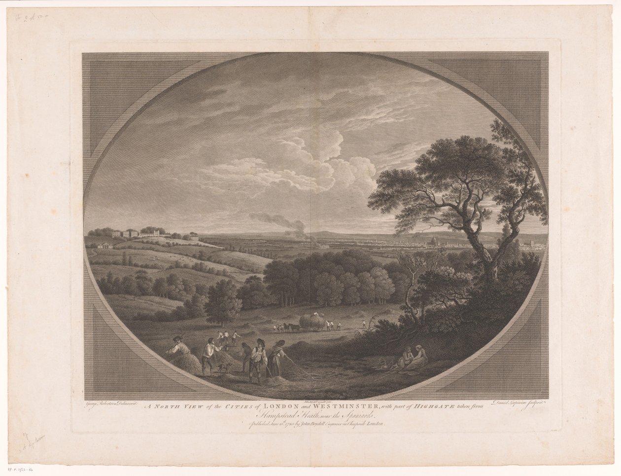 Gezicht op Londra, gezien vanaf Hampstead Heath Highgate